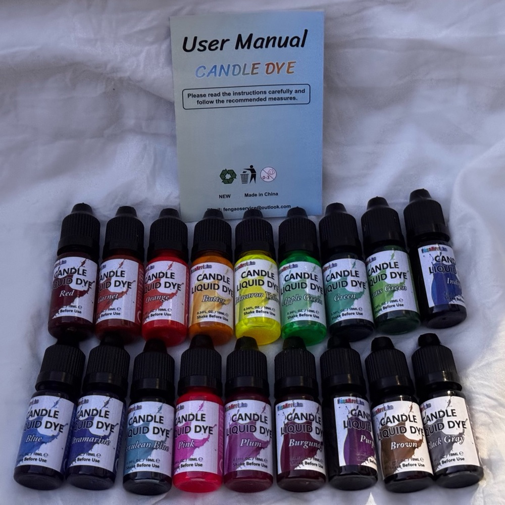 NWT 18ct Liquid Oil-Based Color Dye for all types of Candle Wax•safe!• - Picture 2 of 4